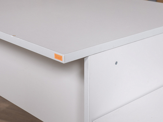 Стол с тумбой ЛДСП Серый