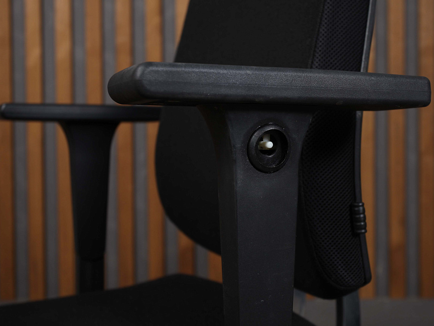 Кресло на колесах для персонала Black dot Sedus Ткань Чёрный Германия (КПЧ1-121223)