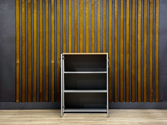 Шкаф для документов Офис-Директ Berlin ЛДСП Серый Россия