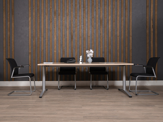 Стол для переговоров Steelcase ЛДСП Бук Германия