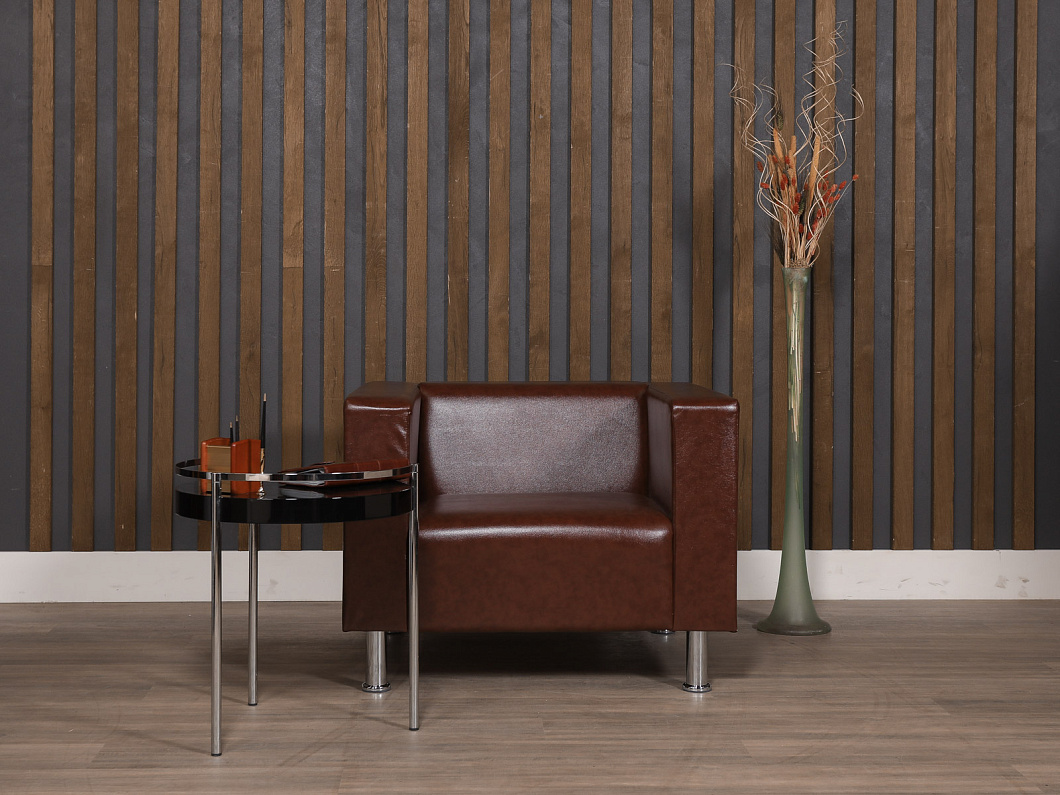 Кресло СИТИ Искусственная кожа Коричневый Россия (КМЭКЧ-СИТИ)