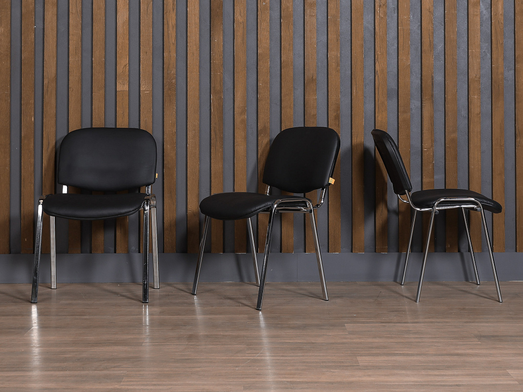 Офисный стул ИЗО Искусственная кожа Хром Россия (ОСЭЧ-ИЗОХ)