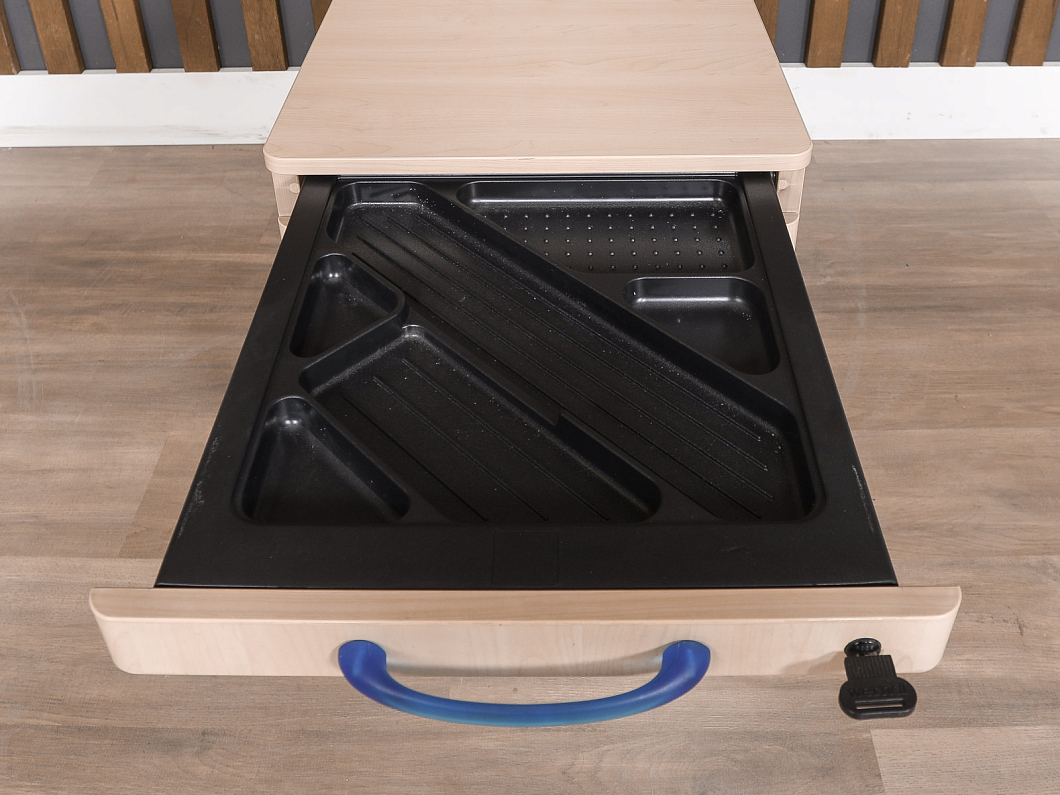 Тумба подкатная Steelcase ЛДСП Бук США (ТВБК-260325)