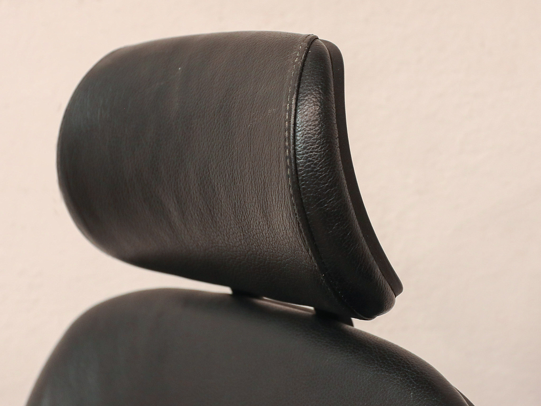 Кресло руководителя Steelcase Leap V2 Кожа Чёрный Франция (КРКЧ-260626)