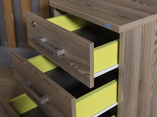 Тумба подкатная ЛДСП Ясень шимо