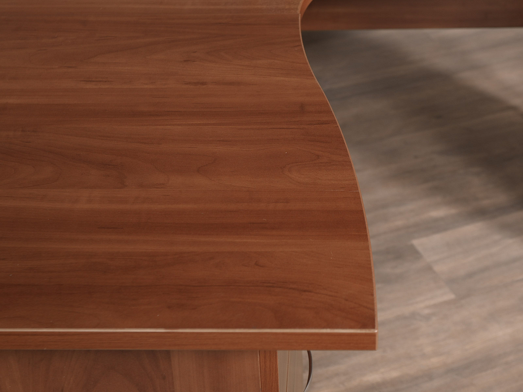 Стол с тумбой ЛДСП Вишня (СТЭВШ-150825)