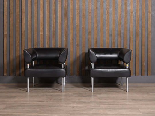 Кресло Кожа Чёрный