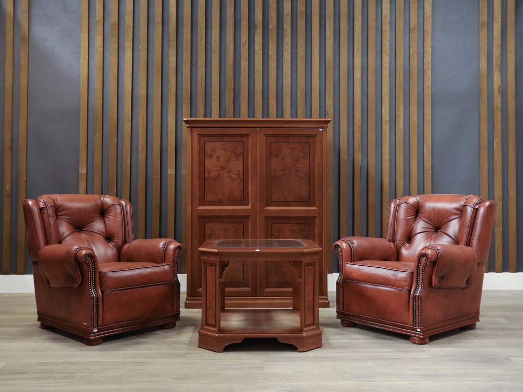 Кресло FRATELLI MASCHERONI Кожа Коричневый Италия (КРКЖТ-090725)