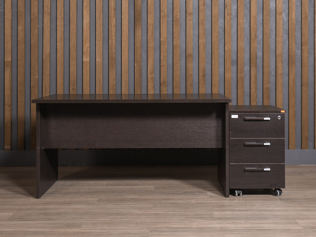 Стол с тумбой ЛДСП Венге (СПТВГ-211025)