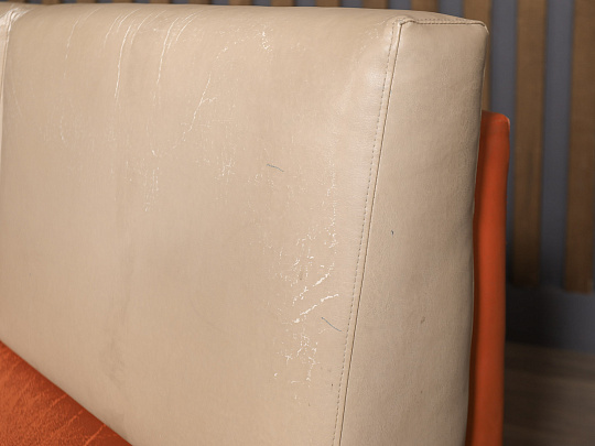 Диван Экокожа Оранжевый