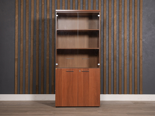 Шкаф для документов ЛДСП Вишня