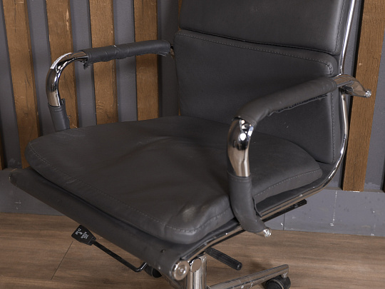 Кресло руководителя Искусственная кожа Синий