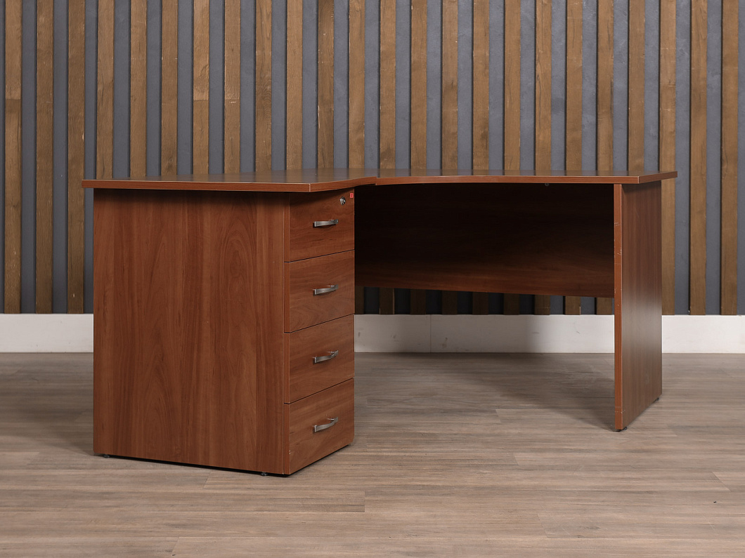 Стол с тумбой ЛДСП Вишня (СТЭВШ-150825)