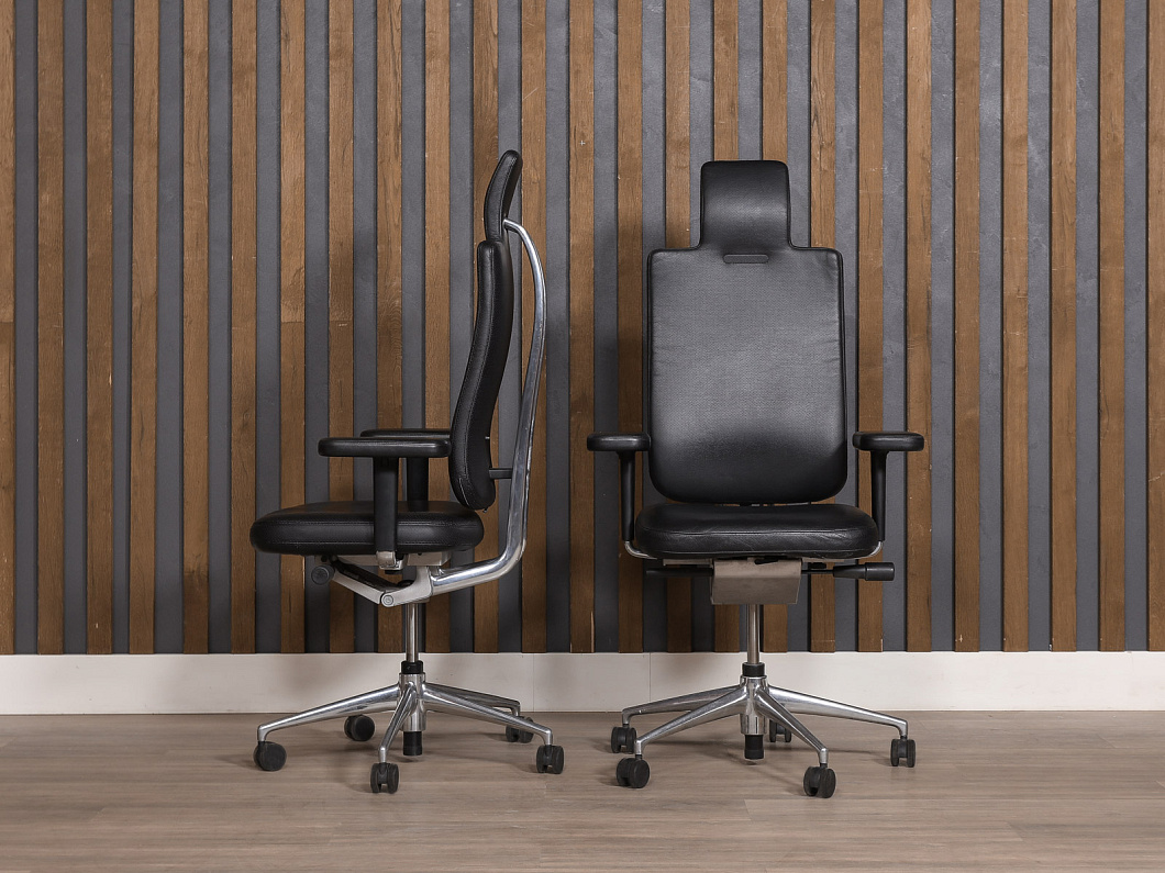 Кресло руководителя Vitra Headline Кожа Чёрный Швейцария (КДРЧ-300924)