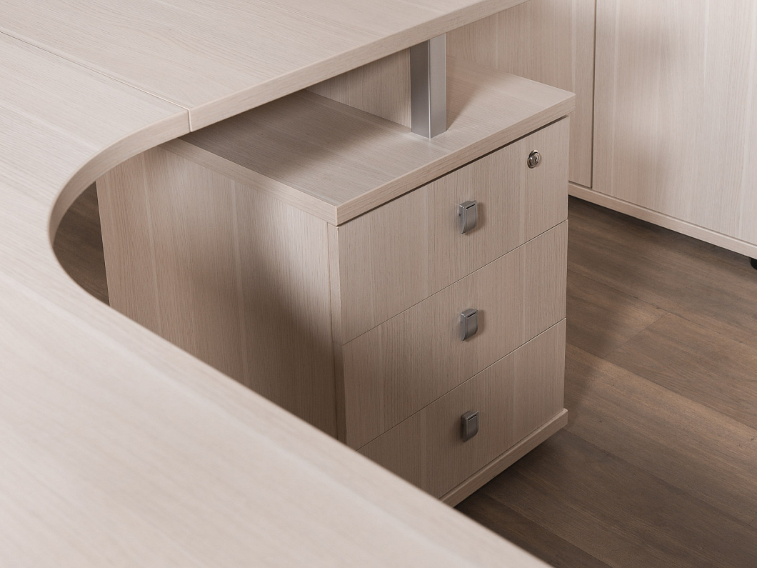 Кабинет руководителя Экспро Vasanta ЛДСП Дуб Россия (КРД-300825)