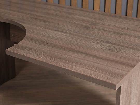 Стол эргономичный ЛДСП Ясень шимо