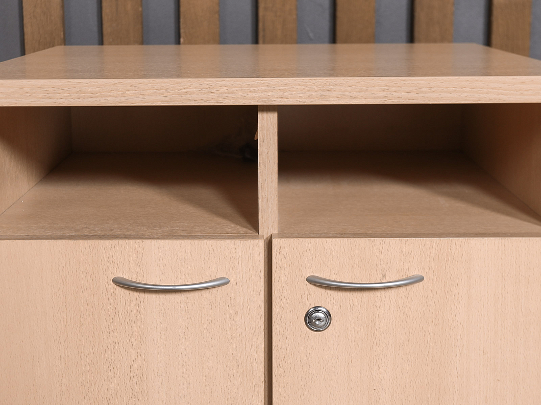 Тумба под оргтехнику ЛДСП Бук (ТОБК-211025)