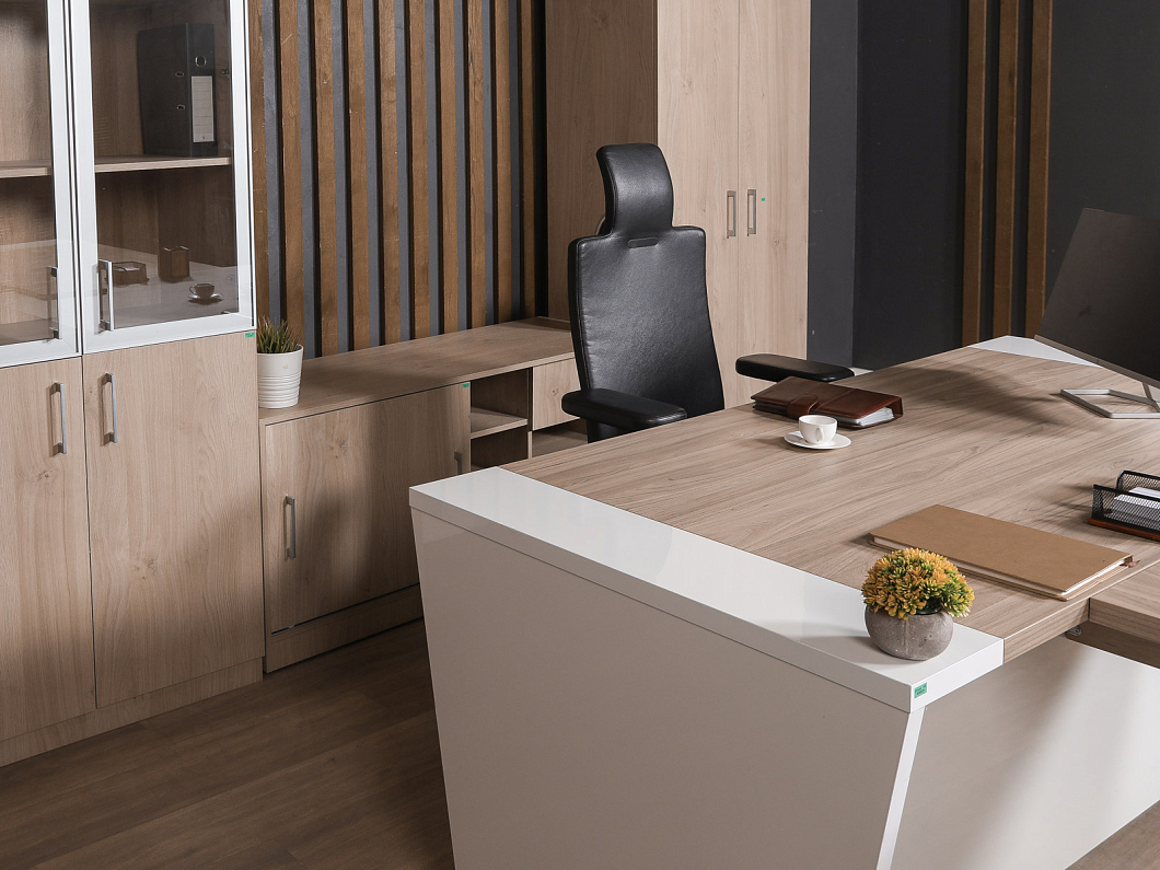 Кабинет руководителя Pointex Asti ЛДСП Бук Россия (КРББК-300825)