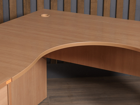 Стол с тумбой ЛДСП Ольха