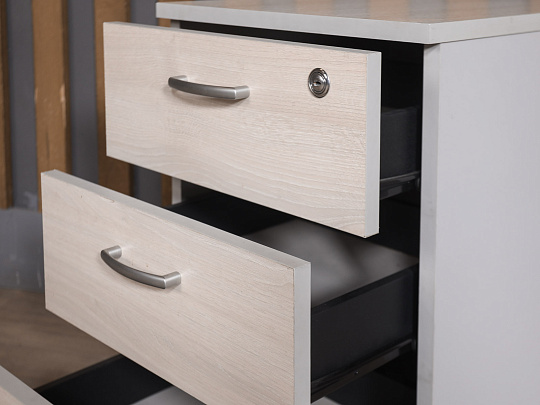 Тумба подкатная ДСП Дуб Россия