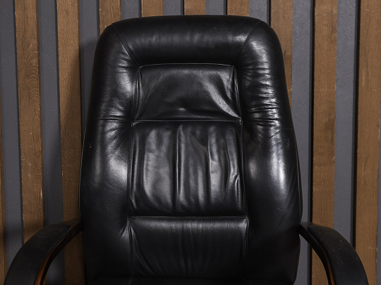 Кресло руководителя Кожа Чёрный