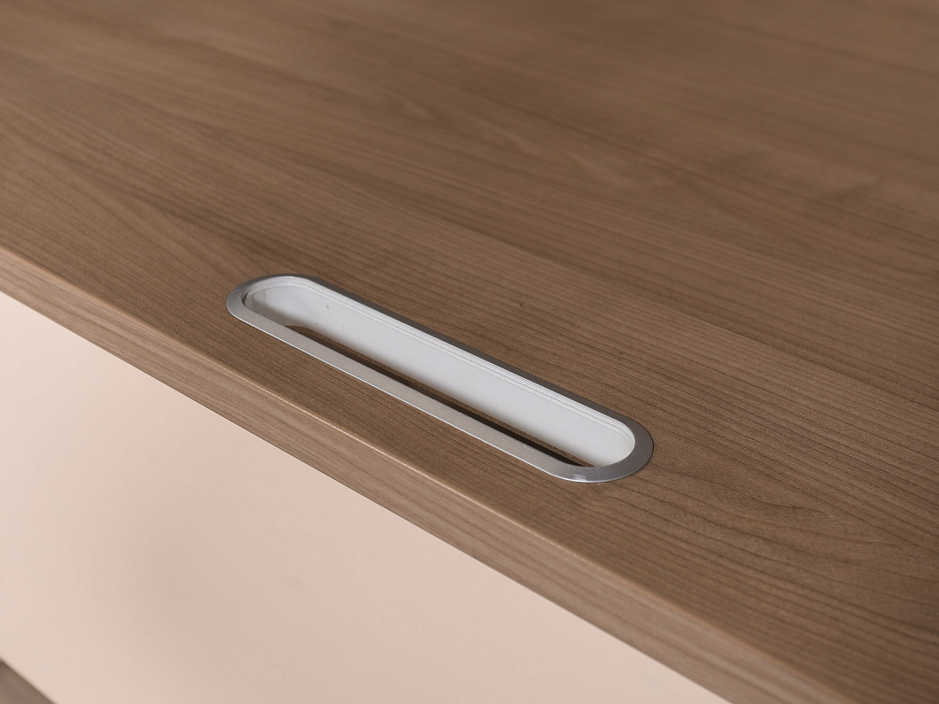 Стол с тумбой ЛДСП Ясень шимо (СЭТЯШ-231025)