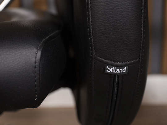 Кресло руководителя Кожа Чёрный Италия