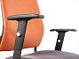 Кресло на колесах для персонала Ткань Оранжевый (КПОЖ-130223)