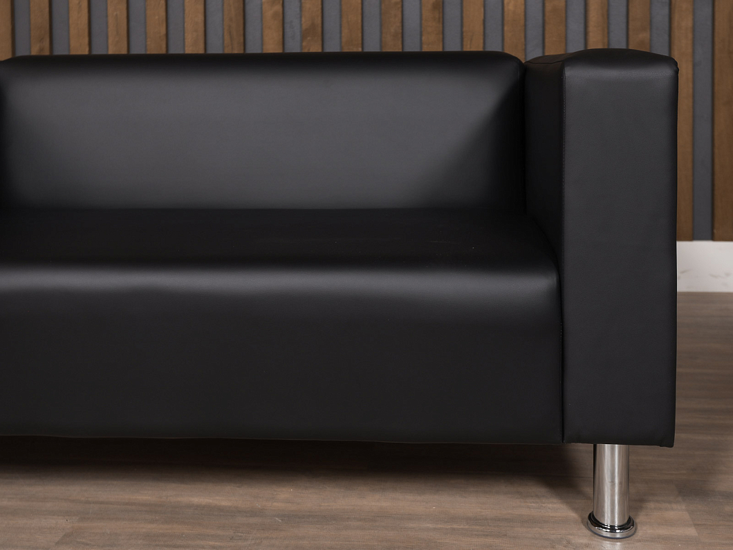 Диван СИТИ Искусственная кожа Чёрный Россия (ДЭЧ-СИТИ)