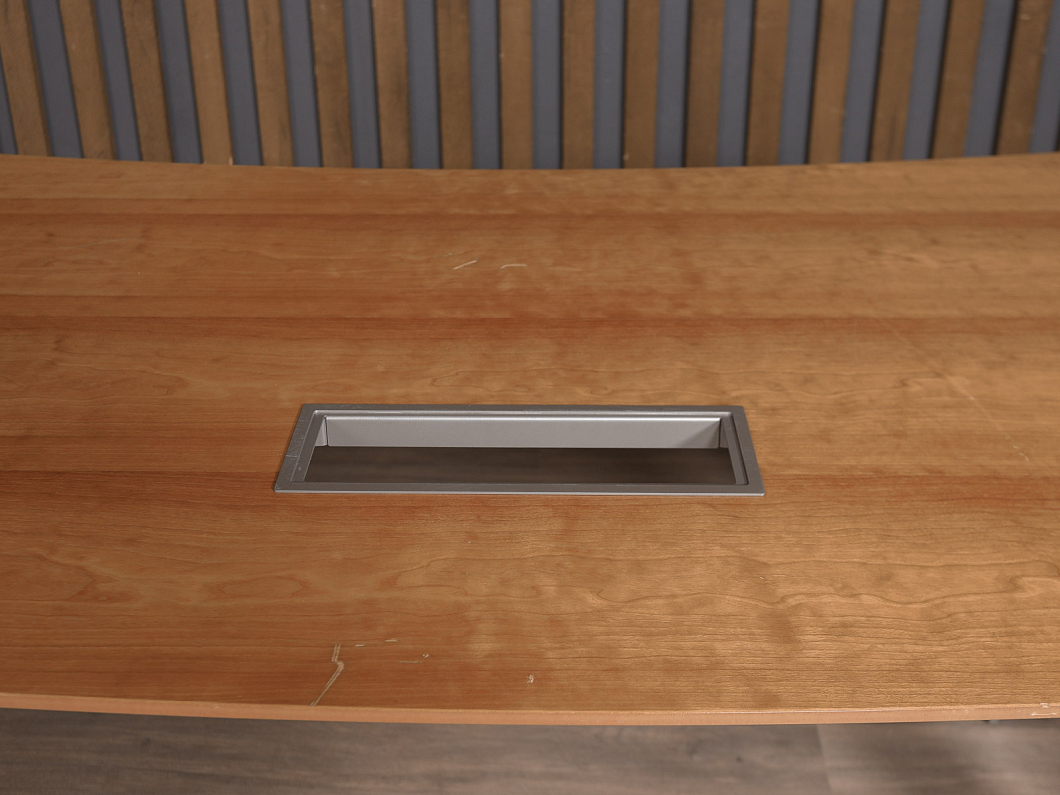 Стол с тумбой Steelcase ЛДСП Орех США (СРТОР-251025)