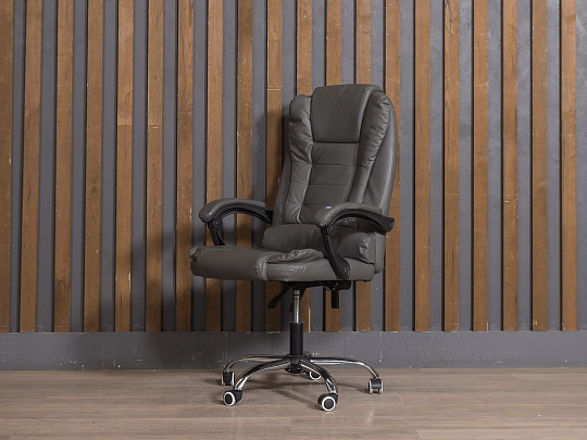 Кресло руководителя Искусственная кожа Серый