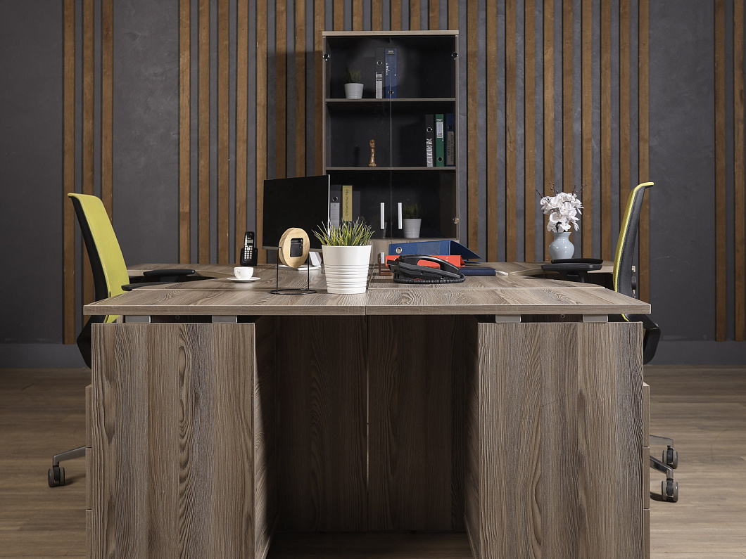 Комплект офисной мебели ЛДСП Ясень шимо (ГРЯШ-290925)