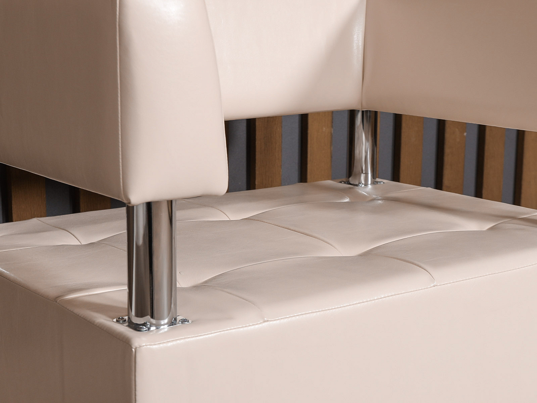 Кресло САНТЬЯГО Искусственная кожа Бежевый Россия (КМЭБЖ-СНТГ)