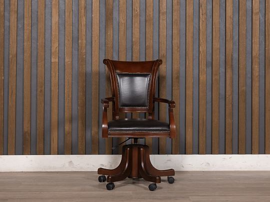 Кресло руководителя Кожа Чёрный Импорт