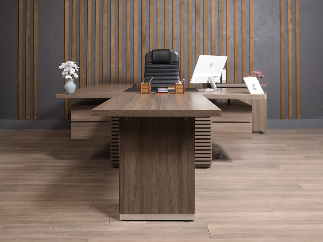 Стол руководителя ЛДСП Ясень шимо (СТРЯШ-131225)