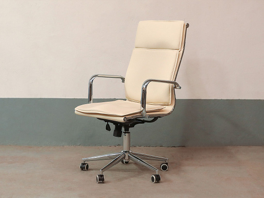 Кресло руководителя RIVA CHAIR Искусственная кожа Белый Россия