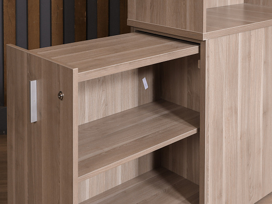 Тумба под оргтехнику ЛДСП Ясень шимо