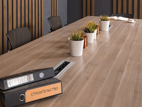 Стол для переговоров ЛДСП Ясень шимо