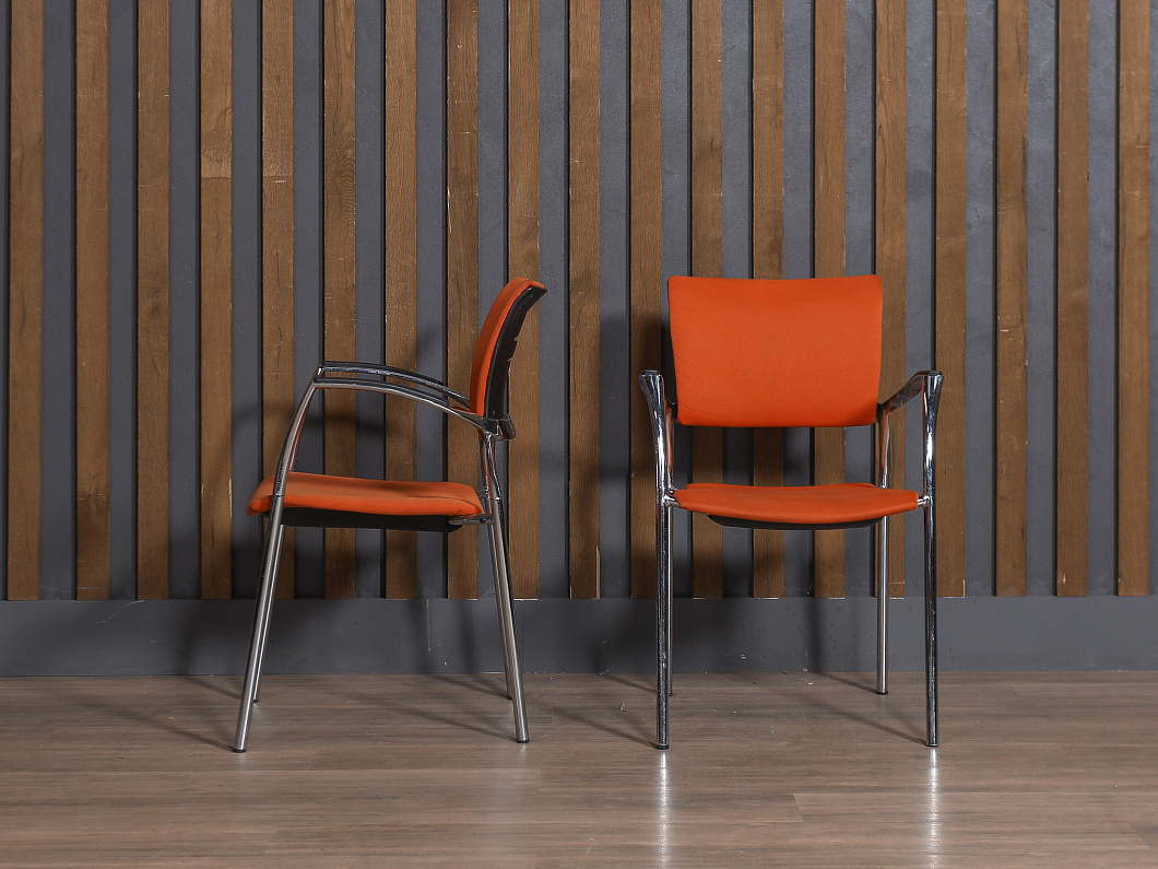 Конференц-кресло Ткань Оранжевый (ОСОЖ-160925)