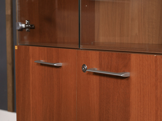 Шкаф для документов ЛДСП Вишня