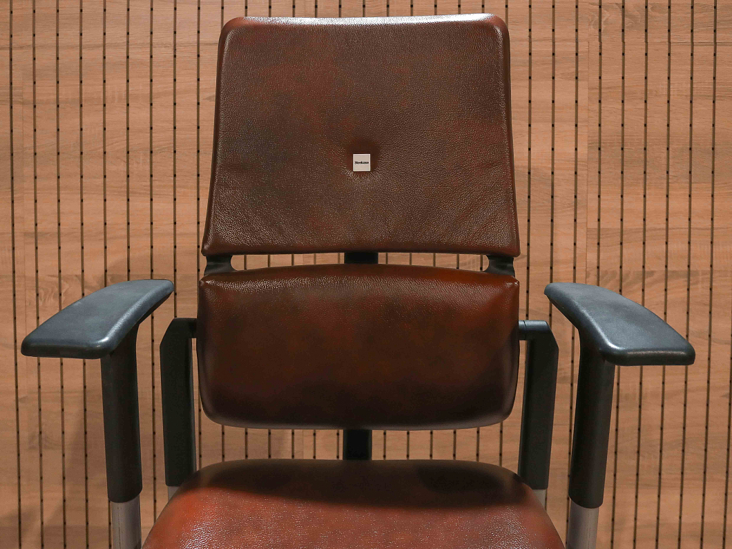 Кресло руководителя Steelcase Кожа Бордовый США (КДРБР-070325)