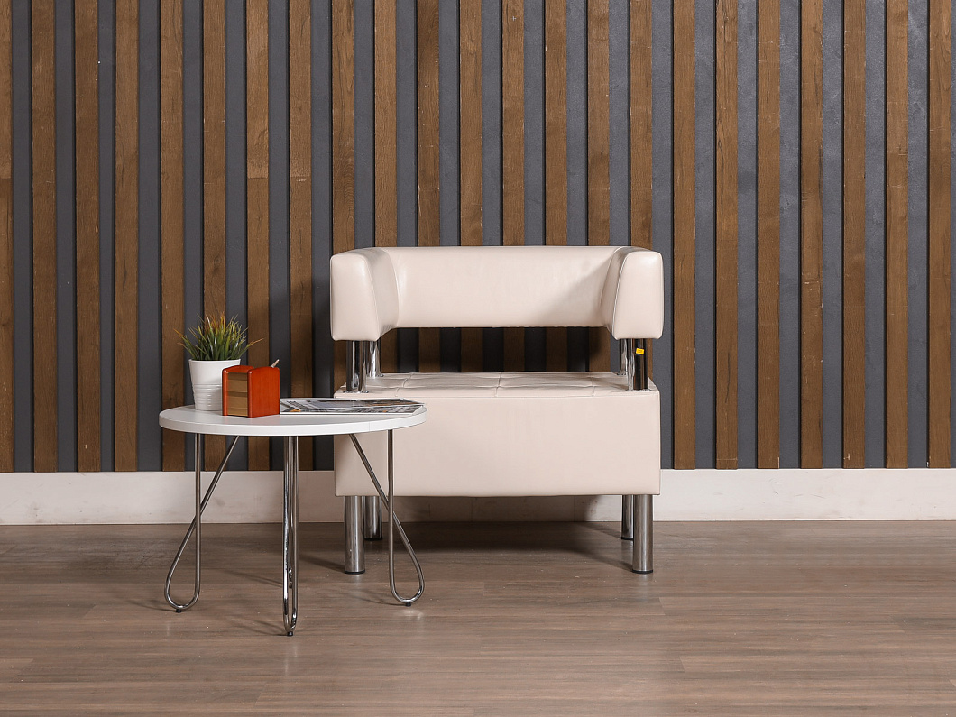 Кресло САНТЬЯГО Искусственная кожа Бежевый Россия (КМЭБЖ-СНТГ)