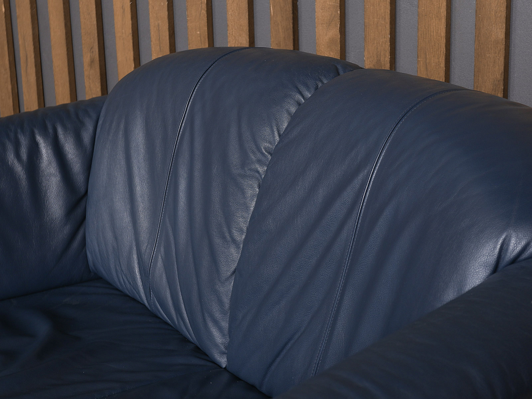 Диван Кожа Синий (ДЭВН1-090725)