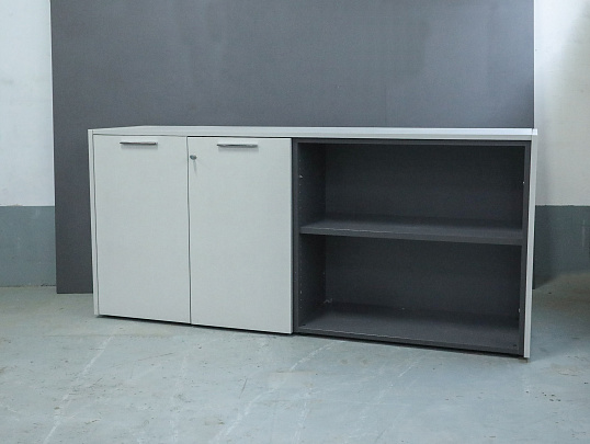 Тумба под оргтехнику UFFIX Essence ЛДСП Серый Италия