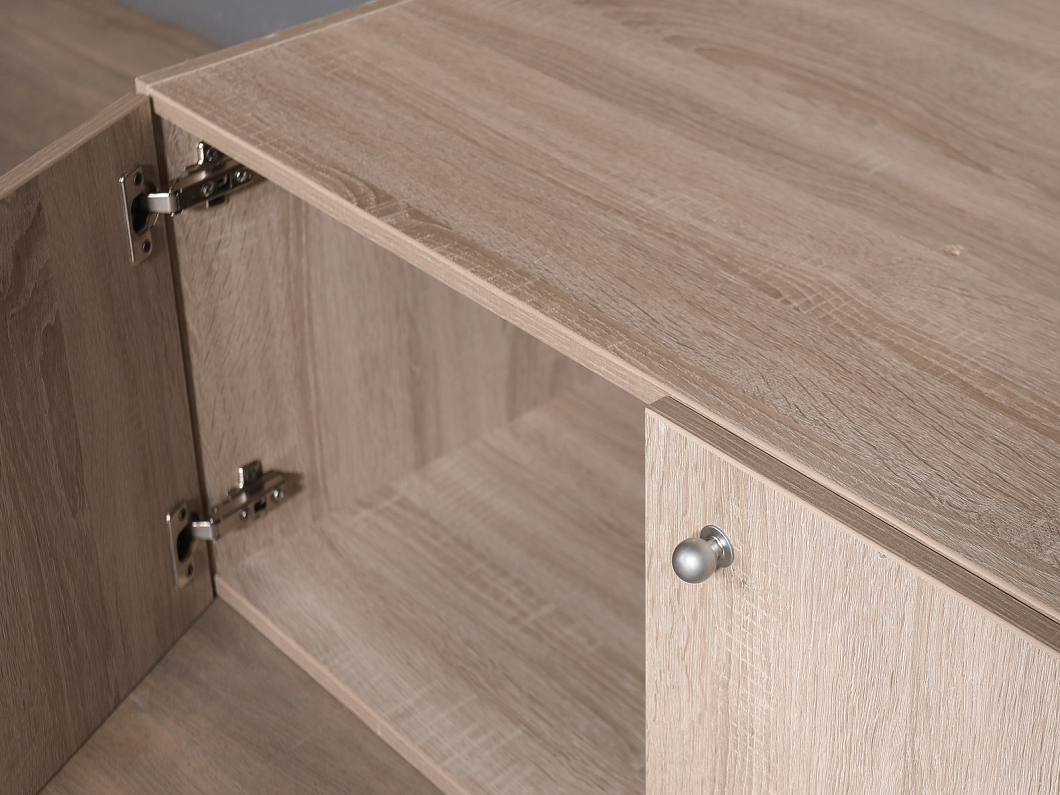 Тумба под оргтехнику ЛДСП Ясень шимо (ТОЯШ1-211125)