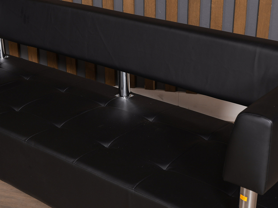 Диван САНТЬЯГО Искусственная кожа Чёрный Россия (ДЭЧ2-СНТГ)