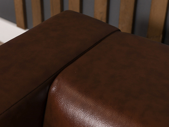 Диван СИТИ Искусственная кожа Коричневый Россия