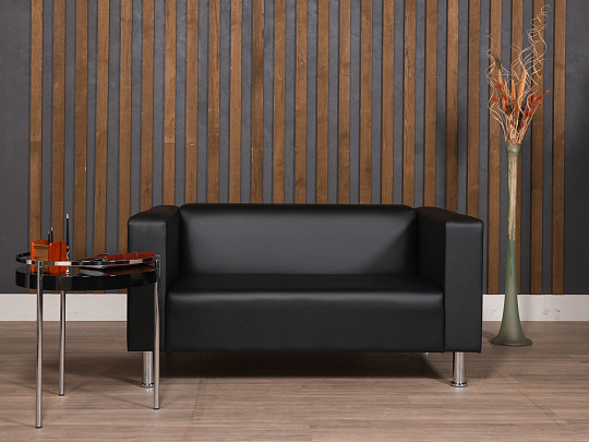 Диван СИТИ Искусственная кожа Чёрный Россия