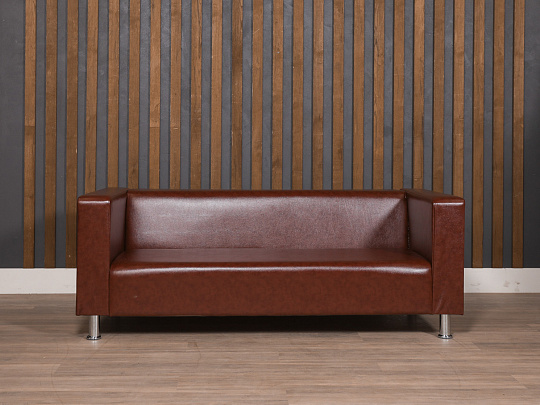 Диван СИТИ Искусственная кожа Коричневый Россия