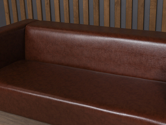 Диван СИТИ Искусственная кожа Коричневый Россия